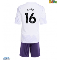 Manchester United Amad Diallo #16 Bortedraktsett Barn 2025-26 Kortermet (+ Korte bukser)